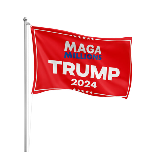 MAGA Millions Trump Flag - Red